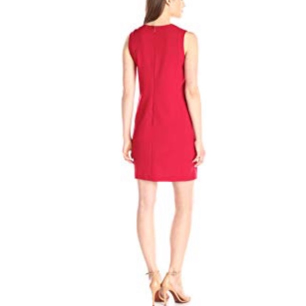 Lark & Ro NWT sleeveless snap front shift dress - Picture 2 of 8
